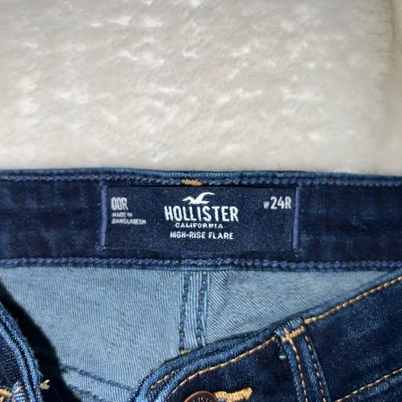 Hollister Dark Blue Flare Jeans - Picture 5 of 8
